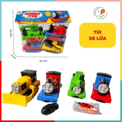 Túi 4 chiếc xe nhựa chạy trớn nhiều mẫu 589