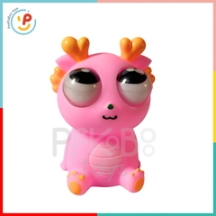 Đồ chơi thú bóp xả stress chất liệu nhựa dẻo khủng long mắt lồi gấu trúc panda mắt lồi PeeKaPaw Toys