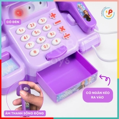 Đồ chơi siêu thị máy thu ngân bán hàng Frozen màu tím 5562 peekabootoys