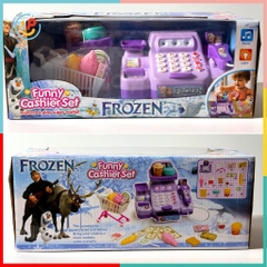 Đồ chơi siêu thị máy thu ngân bán hàng Frozen màu tím 5562 peekabootoys