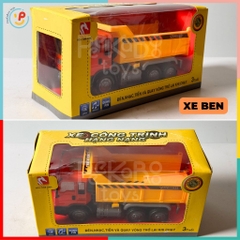 (Hàng VN) Xe công trình hạng nặng dùng pin CÓ ĐÈN NHẠC XOAY VÒNG khi lái 268 Peekabootoys