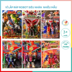 Vỉ lắp ráp robot Siêu Nhân Gao và nhiều mẫu Peekapaw Toys