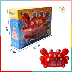 Đồ chơi đàn piano phát ra tiếng kêu của động vật có đèn hình bé cua 222 Peekapaw Toys