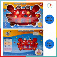 Đồ chơi đàn piano phát ra tiếng kêu của động vật có đèn hình bé cua 222 Peekapaw Toys