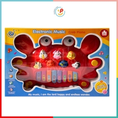 Đồ chơi đàn piano phát ra tiếng kêu của động vật có đèn hình bé cua 222 Peekapaw Toys