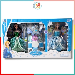Hộp búp bê công chúa Elsa và Ana phụ kiện 286-68 PeeKaPaw Toys
