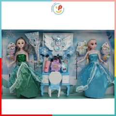 Hộp búp bê công chúa Elsa và Ana phụ kiện 286-68 PeeKaPaw Toys