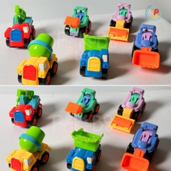Xe công trình chạy trớn mini nhiều màu Peekabootoys