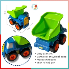 Xe công trình chạy trớn mini nhiều màu Peekabootoys