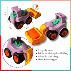 Xe công trình chạy trớn mini nhiều màu Peekabootoys