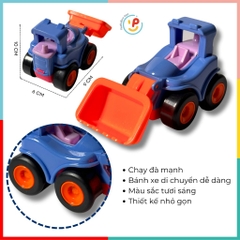 Xe công trình chạy trớn mini nhiều màu Peekabootoys