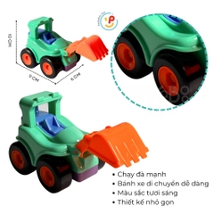 Xe công trình chạy trớn mini nhiều màu Peekabootoys