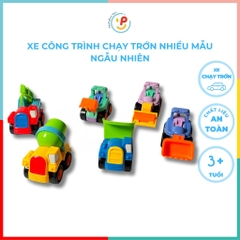 Xe công trình chạy trớn mini nhiều màu Peekabootoys