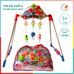Túi Kệ chữ A đồ chơi cho trẻ sơ sinh có hộp nhạc xoay PeeKaPaw