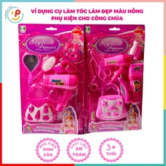 Vỉ dụng cụ làm tóc làm đẹp màu hồng phụ kiện cho công chúa 2393 PeeKaPaw Toys