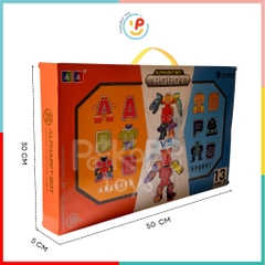 Hộp lắp ráp robot bằng 12 chữ cái Alphabet Bot Robot AB36 Peekabootoys