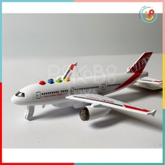 Mô hình máy bay chạy trớn màu trắng Peekabootoys
