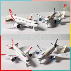 Mô hình máy bay chạy trớn màu trắng Peekabootoys