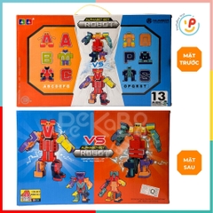 Hộp lắp ráp robot bằng 12 chữ cái Alphabet Bot Robot AB36 Peekabootoys