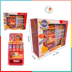 Đồ chơi máy bán nước ngọt tự động không dùng pin hoạt hình Robocar Poli 3710 peekabootoys