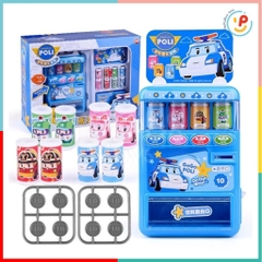 Đồ chơi máy bán nước ngọt tự động không dùng pin hoạt hình Robocar Poli 3710 peekabootoys