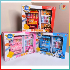 Đồ chơi máy bán nước ngọt tự động không dùng pin hoạt hình Robocar Poli 3710 peekabootoys