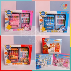 Đồ chơi máy bán nước ngọt tự động không dùng pin hoạt hình Robocar Poli 3710 peekabootoys