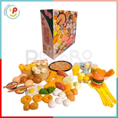 Đồ chơi nấu ăn 88 chi tiết DIMSUM gà rán nồi hấp bánh bao Peekabootoys