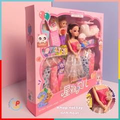 Hộp búp bê và phụ kiện váy điện thoại cầm tay xe vespa Q1 peekabootoys