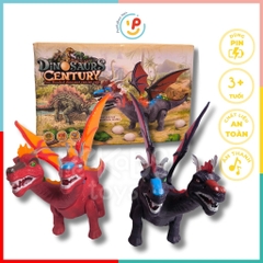 Đồ chơi Khủng long 2 đầu đẻ trứng có đèn và âm thanh 2123 Peekapaw Toys