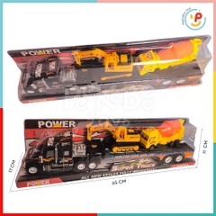 Mô hình xe kéo đầu lớn kèm xe cẩu xe bồn 65 cm 666-15 peekabootoys