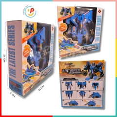 Hộp lắp ráp Robot biến hình xe tải máy bay ARMORED WARRIORS 8001 peekabootoys