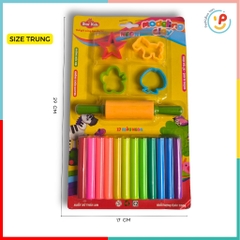 Đồ chơi thủ công nặn đất sét ép vỉ 3 kích cỡ PeeKaPaw Toys