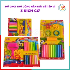 Đồ chơi thủ công nặn đất sét ép vỉ 3 kích cỡ PeeKaPaw Toys