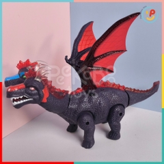 Đồ chơi Khủng long 2 đầu đẻ trứng có đèn và âm thanh 2123 Peekapaw Toys