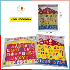 Đồ chơi bảng chữ số tập đánh vần và ráp chữ bằng mút PeeKaPaw Toys