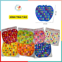 Đồ chơi bảng chữ số tập đánh vần và ráp chữ bằng mút PeeKaPaw Toys