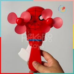 Quạt bóp tay 2 cánh hình thú dễ thương minion người nhện Doremon PeeKaPaw Toys