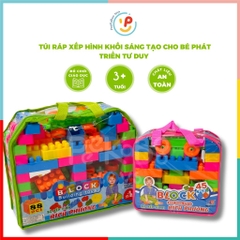 Túi lắp ráp xếp hình khối sáng tạo cho bé phát triển tư duy PeeKaPaw Toys