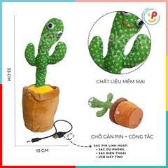 Xương rồng nhảy múa biết nói thu âm giọng nói phát lại PeeKaPaw Toys