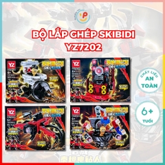 Hộp xếp hình lắp ráp SKIBIDI TOILET YZ7202 peekabootoys