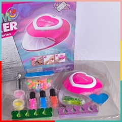 Đồ chơi làm đẹp cho bé sơn móng tay kim tuyến máy hơ khô móng 779 peekabootoys