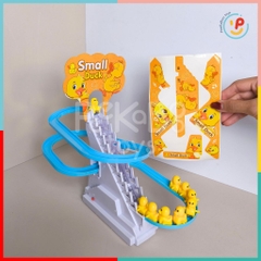 Đồ chơi cầu trượt vịt vàng leo thang 3 tầng có đèn có nhạc 2021 PeeKaPaw