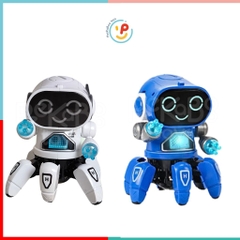 Robot dùng pin có đèn 7 màu cử động tay đi lùi khi gặp vật cản Bot Pioneer ZR142 peekabootoys