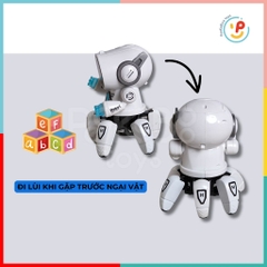 Robot dùng pin có đèn 7 màu cử động tay đi lùi khi gặp vật cản Bot Pioneer ZR142 peekabootoys