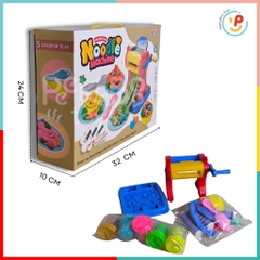Đồ chơi nặn đất sét thủ công có khuôn nặn máy cán mì sợi 8818E peekabootoys