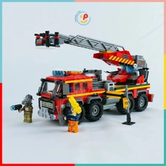 Hộp lắp ráp xếp hình Xe cứu hỏa City Global 454 mảnh 52030 Peekabootoys