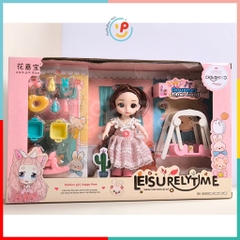 Hộp búp bê có khớp và phụ kiện xích đu 36cm 88508 peekabootoys