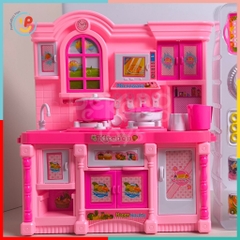 Đồ Chơi Nấu Ăn Kệ Bếp Màu Hồng Có Đèn Nhạc Mã 818-2 PeeKaPaw Toys