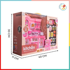 Đồ Chơi Nấu Ăn Kệ Bếp Màu Hồng Có Đèn Nhạc Mã 818-2 PeeKaPaw Toys